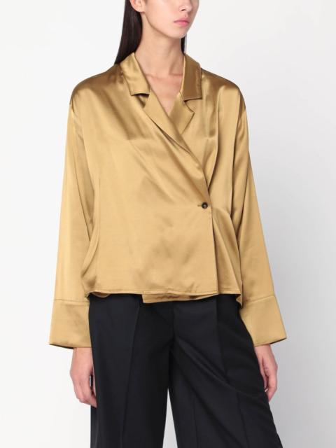 Ochre satin Persia blouse