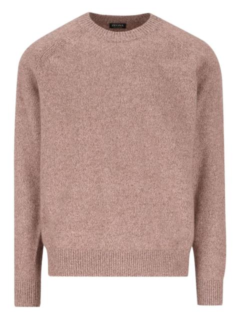 ribbed crew-neck sweater