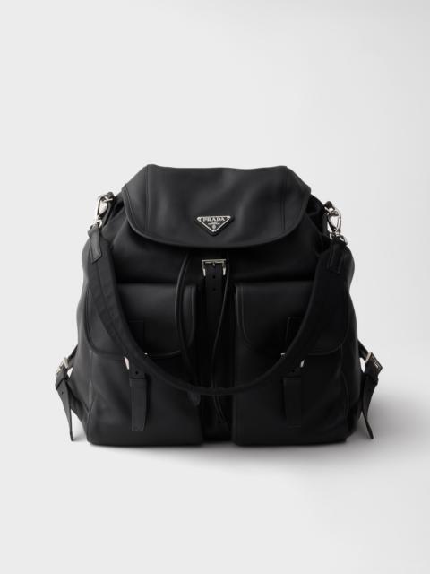 Leather backpack