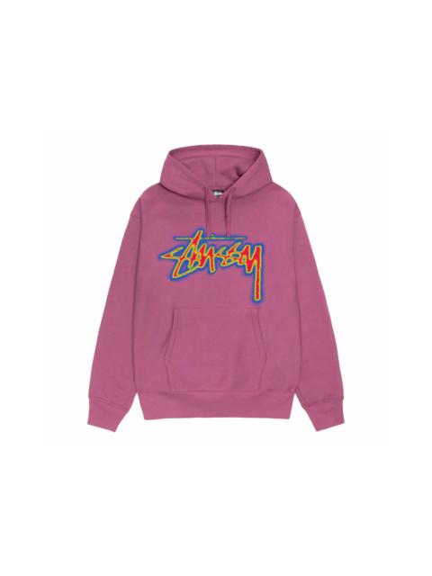 Stussy Thermal Stock Hoodie Berry