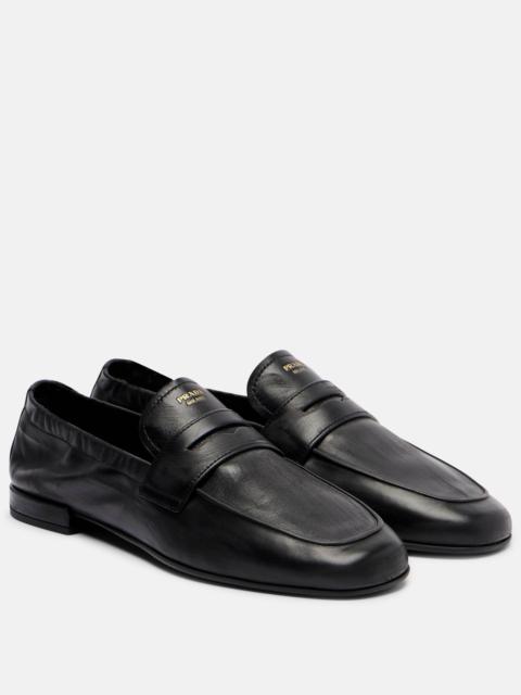 Leather loafers