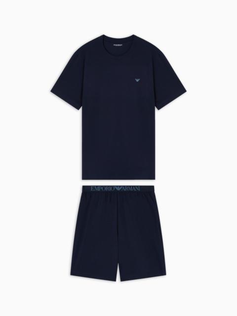 ENDURANCE JERSEY PYJAMAS WITH BERMUDA SHORTS