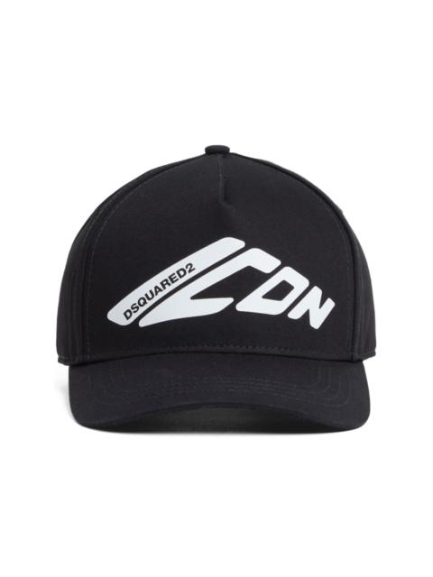 logo print baseball cap