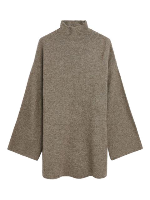 turtleneck wide-sleeves sweater