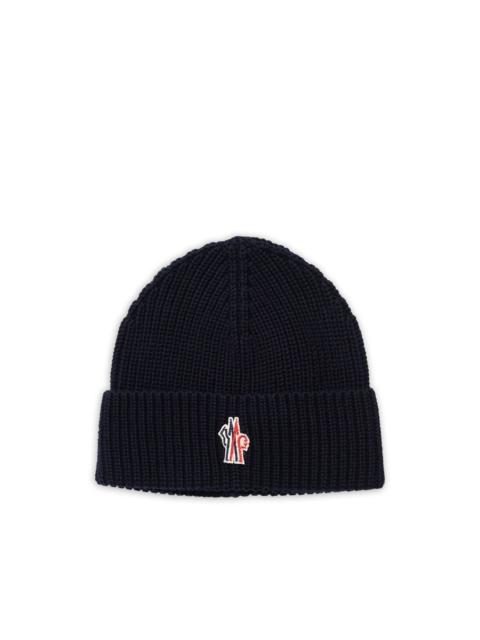 logo-patch beanie hat