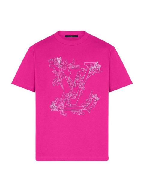 LOUIS VUITTON LV Floral Embroidered For Men Red 1A8A97