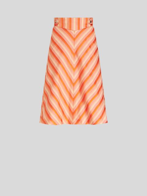 DEGRADÉ STRIPED SKIRT