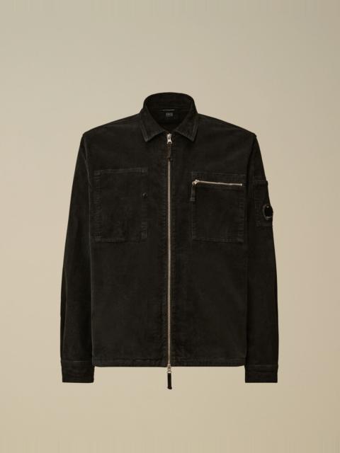 Corduroy Lens Zipped Overshirt