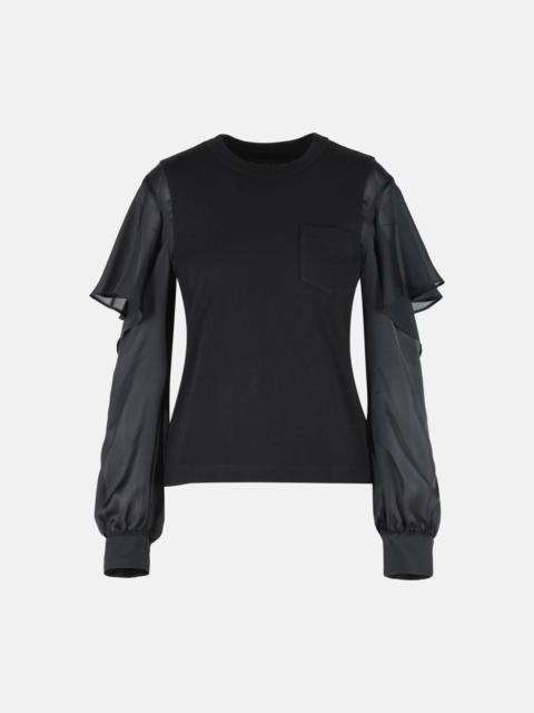 BLACK COTTON T-SHIRT