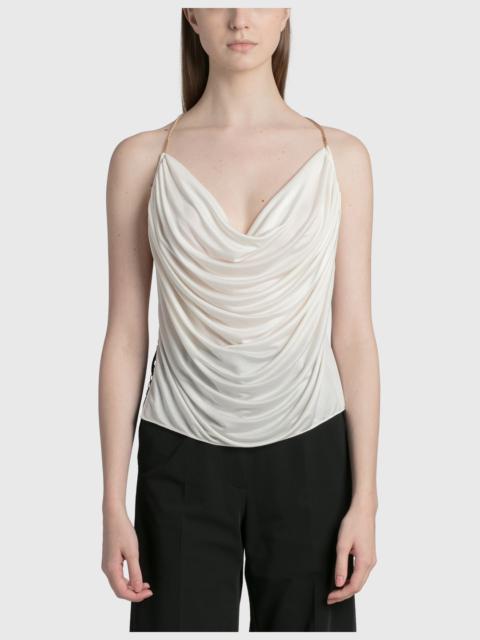 CHAIN DRAPED TOP