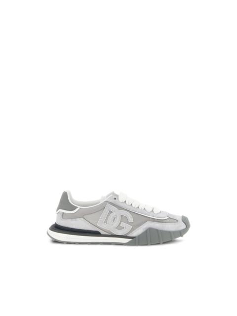 logo leather sneakers