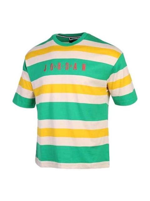 Air Jordan SPORT DNA HBR Short Sleeve Tops Green / Small Red CK9572-310