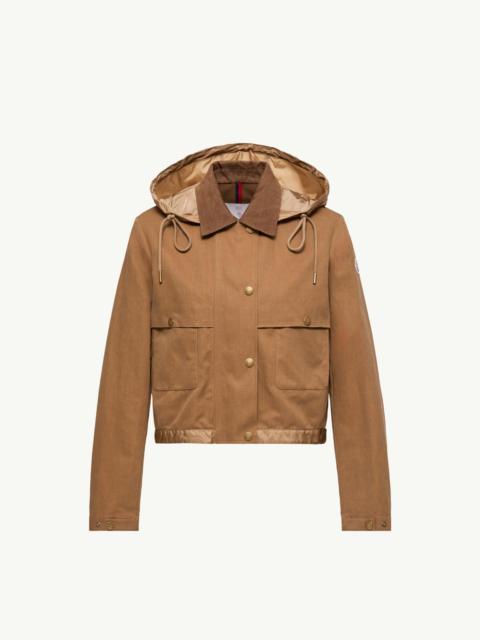 Aconitum Hooded Cotton & Linen Blend Shirt Jacket