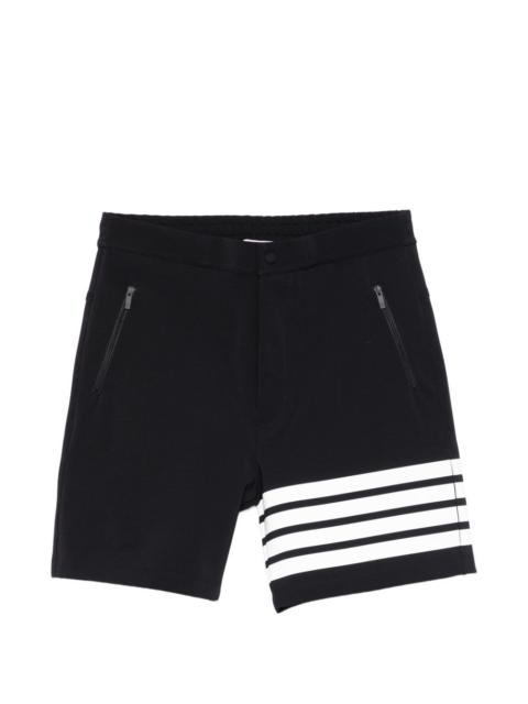 zip striped shorts