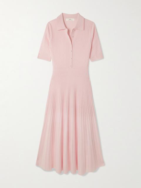 Skylark Ribbed Organic Cashmere Midi Dress