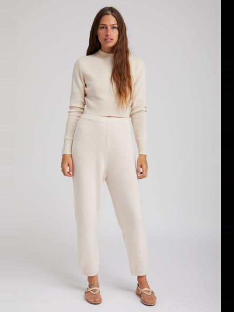VINTAGE WHITE CASHMERE SWEATPANTS