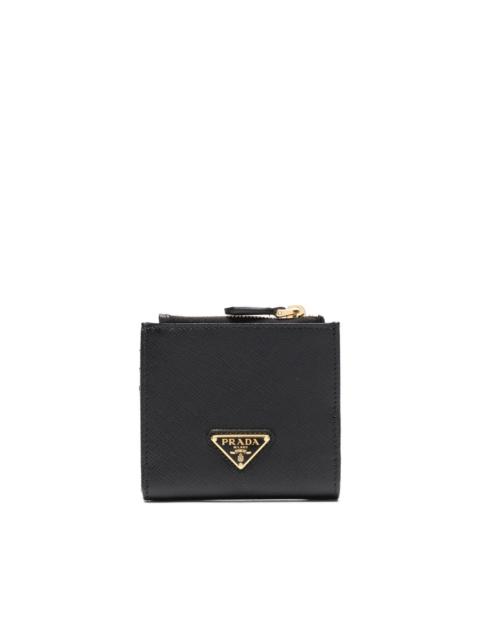 logo plaque compact wallet