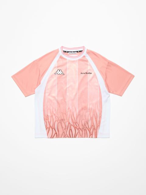 Logo t-shirt - Acne Studios x Kappa - Light pink/pink