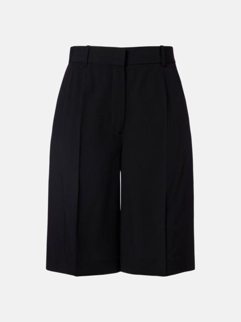 High-rise Bermuda shorts