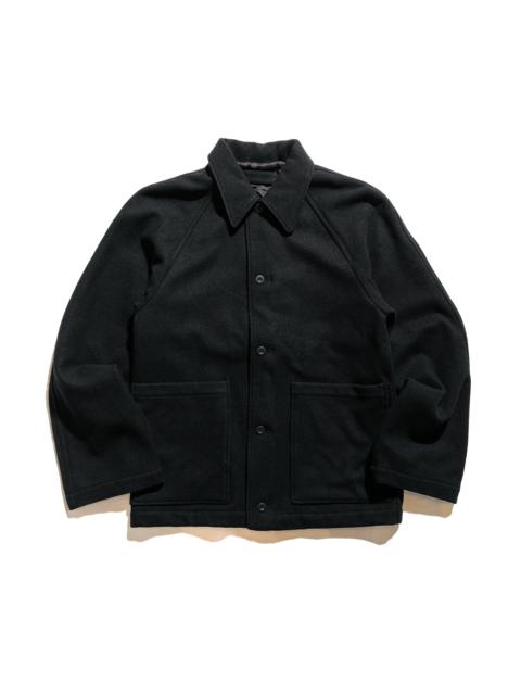 Rambler Coat Black Wool Flannel