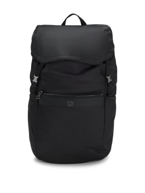 TWILL BACKPACK WITH STACKED LOGO
