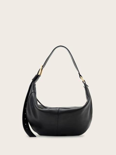 LUNA SLOUCHY LEATHER SHOULDER BAG
