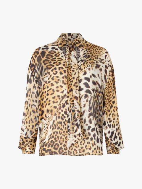 Shirt With Jaguar Skin Print
