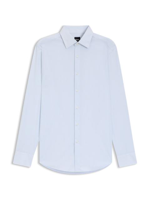 STRIPED SLIM-FIT SHIRT IN PERFORMANCE-STRETCH FABRIC