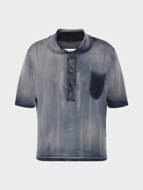 Sun-faded polo top
