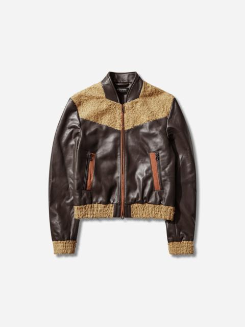 Women's Konrad Leather Jacket Black Coffee