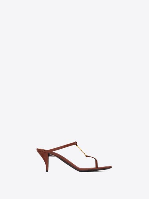 cassandra sandals in smooth leather