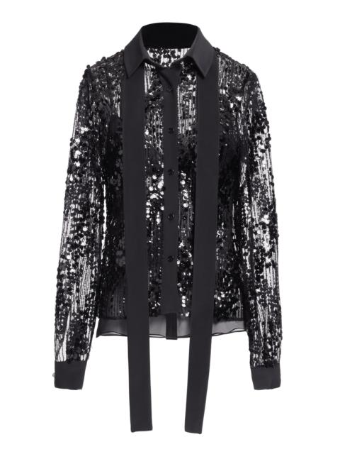 Sequined Shirt black