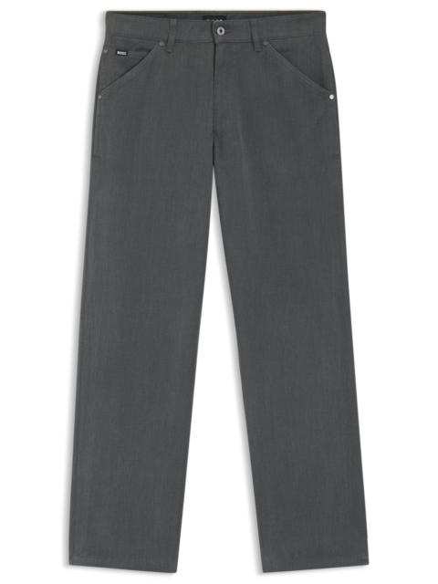 JEANS IN MELANGE COTTON DENIM