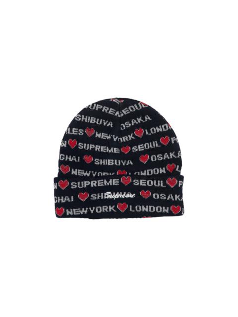 Supreme Hearts Beanie 'Navy'