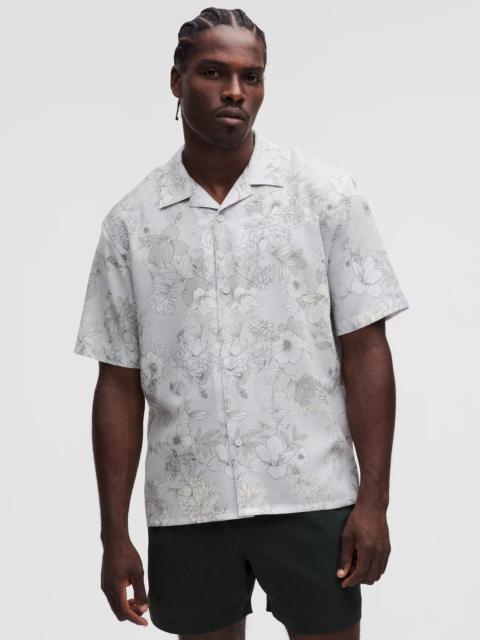 Lightweight Camp Collar Button-Up Shirt