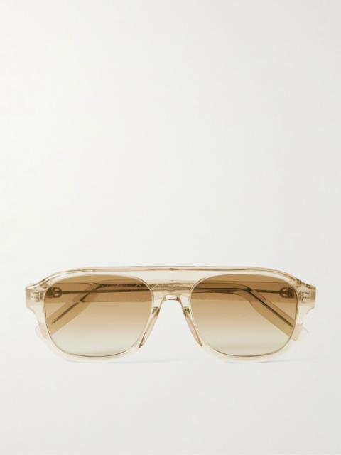 CDIconA1I Aviator-Style Acetate Sunglasses Brown