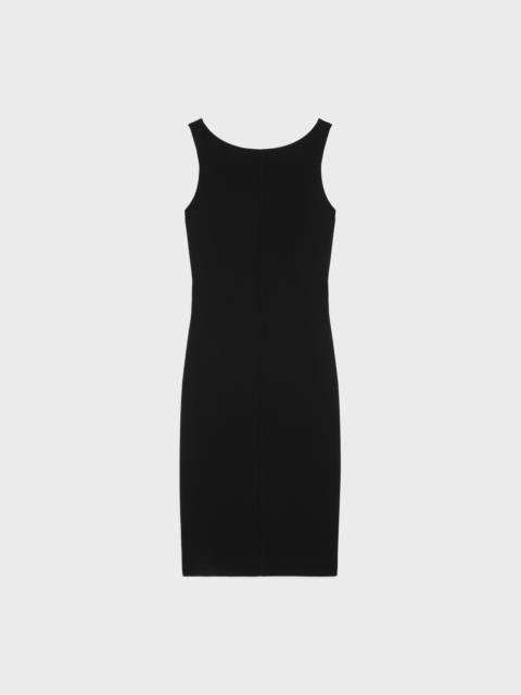 pencil dress in gauffered double wool