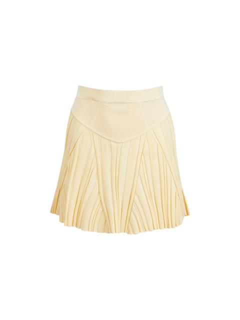 Rib Flared Skirt