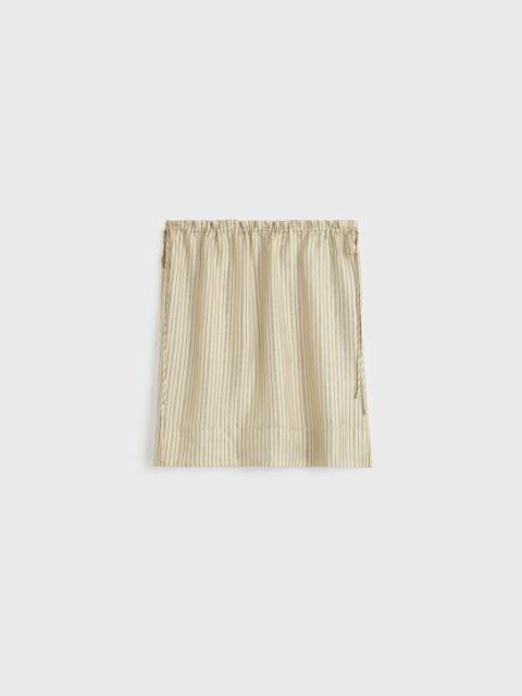 Striped mini skirt beige/brown