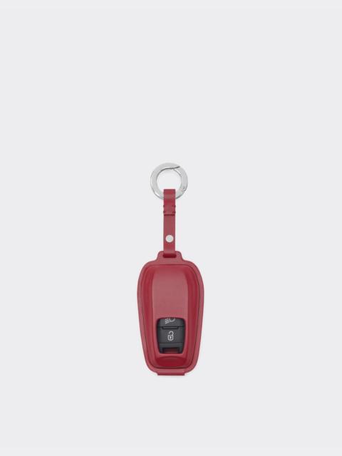 Leather key ring with Ferrari logo