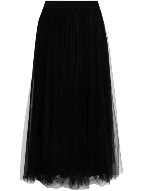 tulle midi skirt