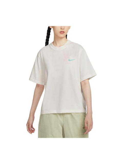 (WMNS) Nike Sportswear Boxy T-Shirt Asia Sizing 'Sail' HM4581-133
