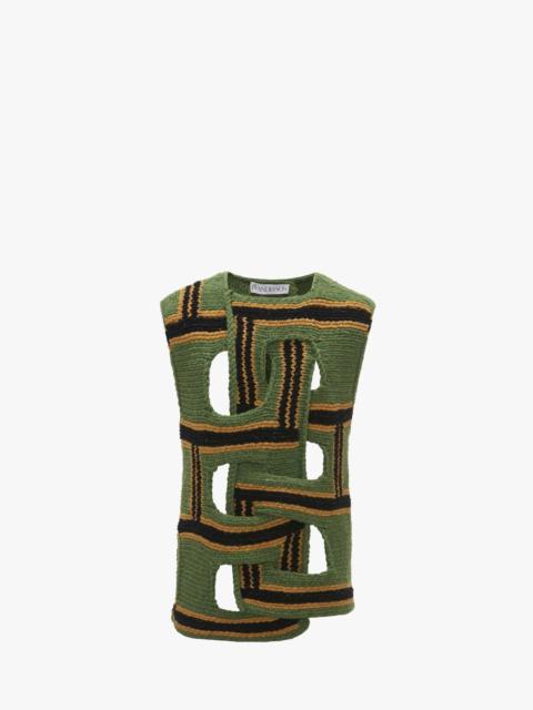 INTERWOVEN STRIPE VEST
