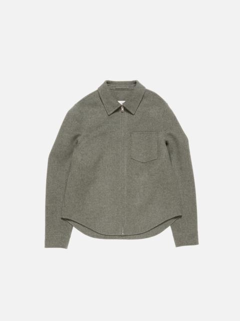 Cashmere zip jacket - Vintage grey melange