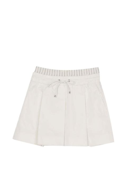 drawstring-detail mini skirt