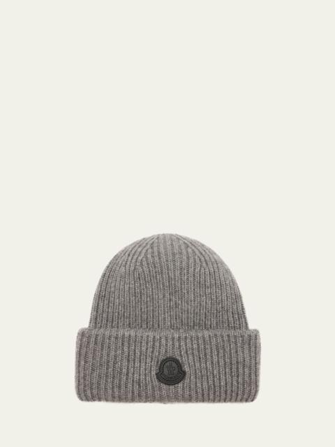 Men's Ribbed Cashmere Beanie