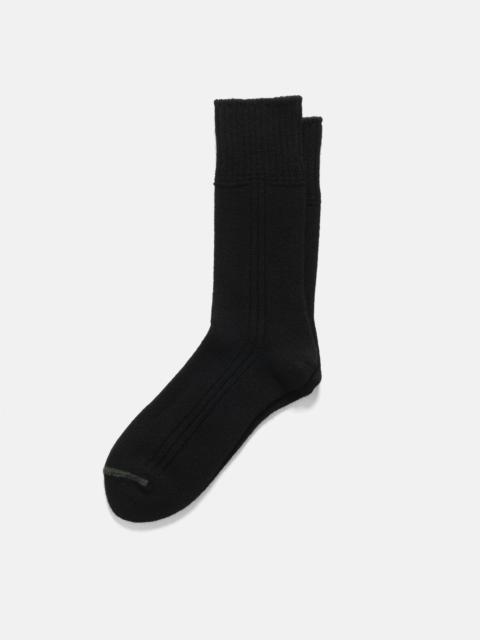 R1561 Merino Lambs Wool Crew Socks Black