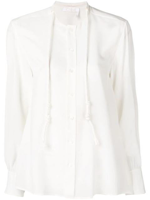 drawstring detail blouse