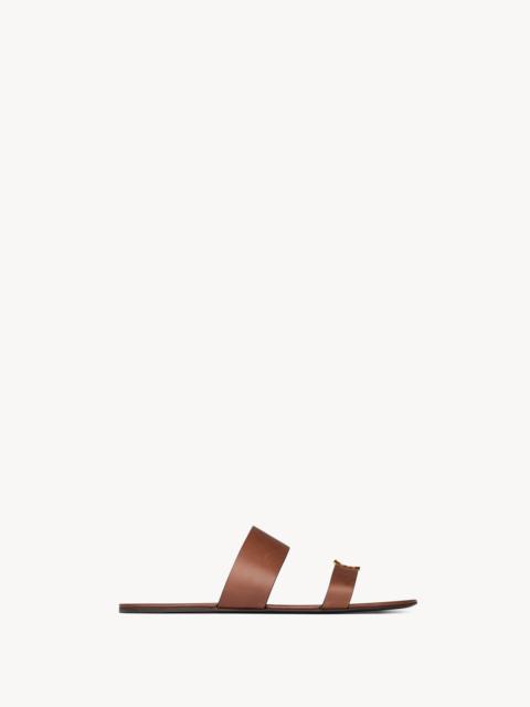 BABYLONE SLIDES IN SMOOTH LEATHER