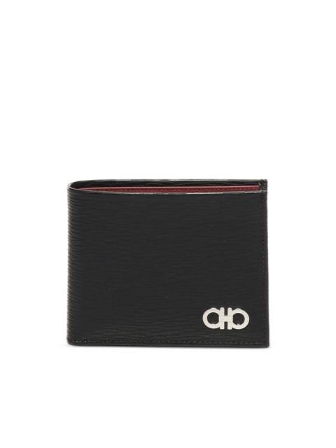 Gancini-logo leather wallet (set of three)